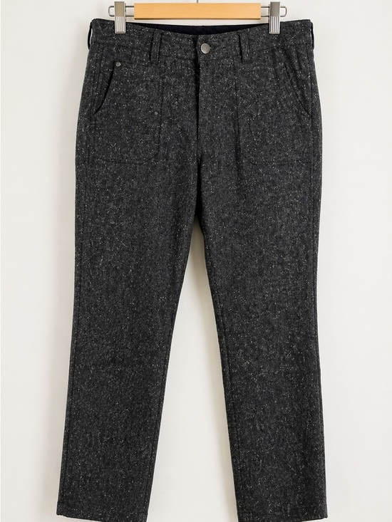 Woolrich Pants - Vintage woolrich Wool Blend Pants | Charcoal Speckled Straight Leg